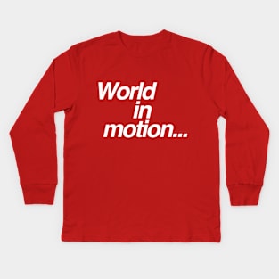 World In Motion England World Cup 2018 Tribute Kids Long Sleeve T-Shirt